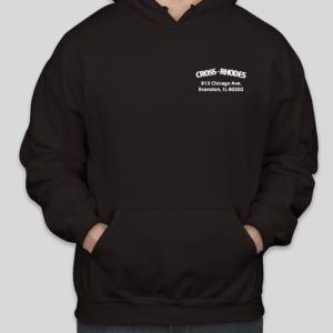 black hoodie front